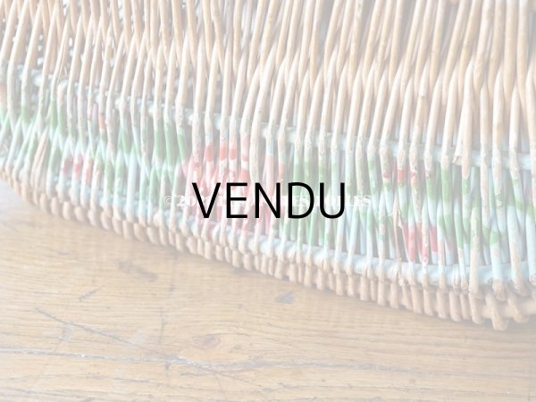 画像15: アンティーク  大きなローズパニエ 薔薇のパニエ (15)