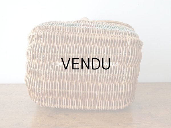 画像13: アンティーク  大きなローズパニエ 薔薇のパニエ (13)