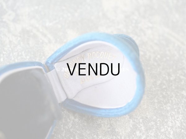 画像8: 19世紀 アンティーク リングボックス ブルーのベルベット ジュエリーボックス  (8)