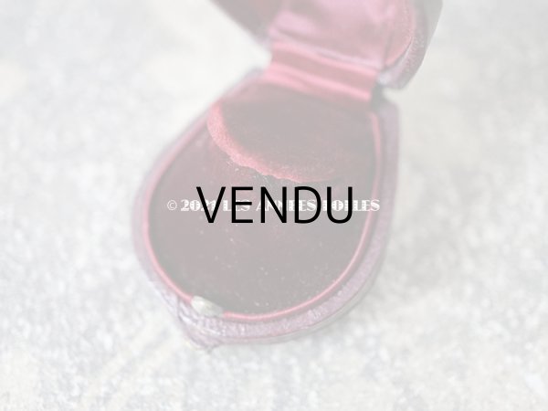 画像5: 19世紀 アンティーク リングボックス ボルドー ジュエリーボックス  (5)