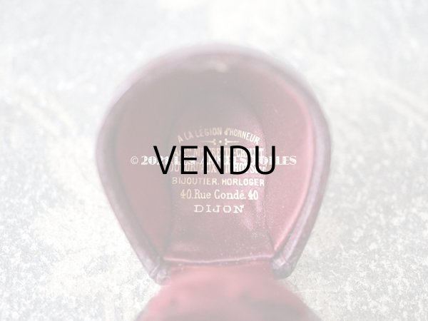 画像6: 19世紀 アンティーク リングボックス ボルドー ジュエリーボックス  (6)