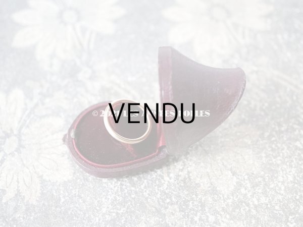 画像8: 19世紀 アンティーク リングボックス ボルドー ジュエリーボックス  (8)