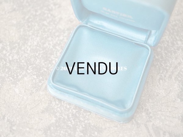 画像7:  アンティーク  CARTIER のジュエリーボックス　イニシャル入り E.M. (7)