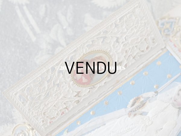 画像4: アンティーク  初聖体の立体カニヴェ 脚付き プルミエール・コミュニオン (4)