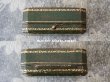 画像4: 1900年代 アンティーク ジュエリーボックス 金彩入り イニシャル入り グリーン (4)