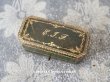 画像1: 1900年代 アンティーク ジュエリーボックス 金彩入り イニシャル入り グリーン (1)