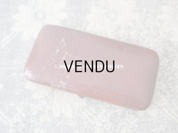 画像3: 1900年代 アンティーク シルバー製 アイリスの花 ソーイングセット 裁縫道具 (3)