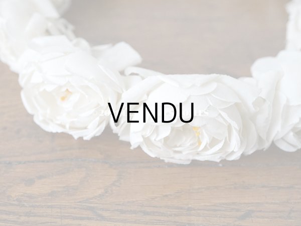 画像4: 1900年代 アンティーク 薔薇の布花のティアラ　ヘッドリース  (4)