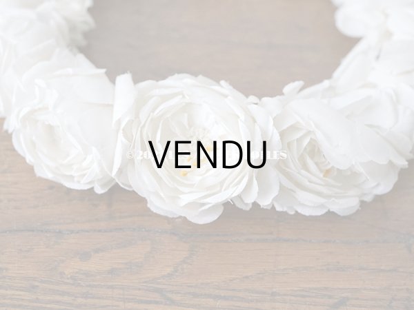 画像6: 1900年代 アンティーク 薔薇の布花のティアラ　ヘッドリース  (6)