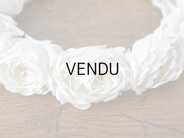 画像7: 1900年代 アンティーク 薔薇の布花のティアラ　ヘッドリース  (7)