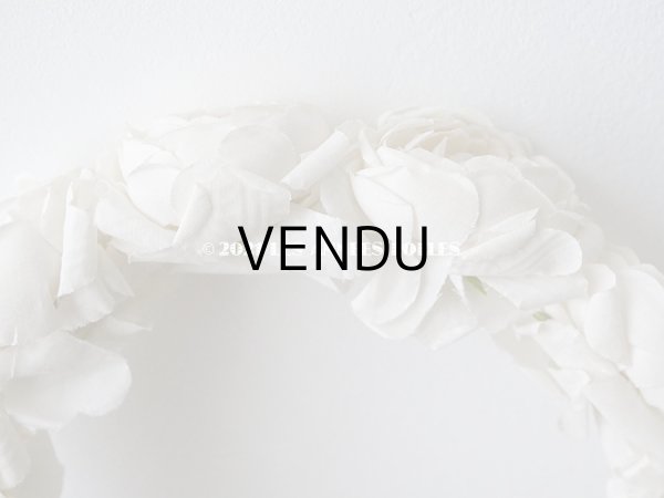 画像11: 1900年代 アンティーク 薔薇の布花のティアラ　ヘッドリース  (11)