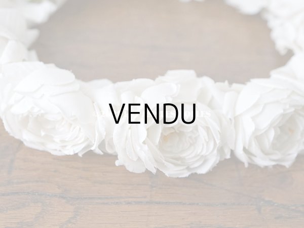 画像5: 1900年代 アンティーク 薔薇の布花のティアラ　ヘッドリース  (5)