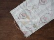 画像6: アンティーク コットン製ファブリック  薔薇のリース　＆　ガーランド クリーム色 (6)
