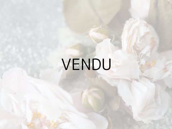 画像6: アンティーク  薔薇の布花  パウダーピンク ドールハット用 クォーター・ロゼット咲き (6)