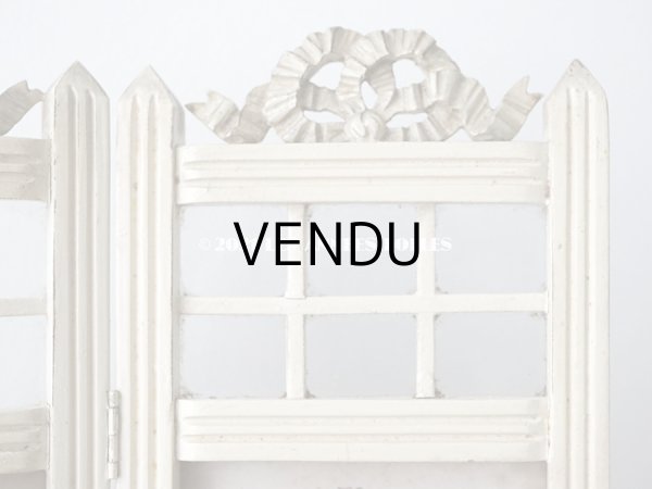 画像5: 1900年代 アンティーク 　リボンモチーフのフォトフレーム ダブル　折りたたみ式 (5)