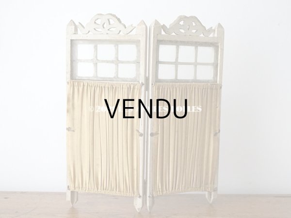 画像9: 1900年代 アンティーク 　リボンモチーフのフォトフレーム ダブル　折りたたみ式 (9)