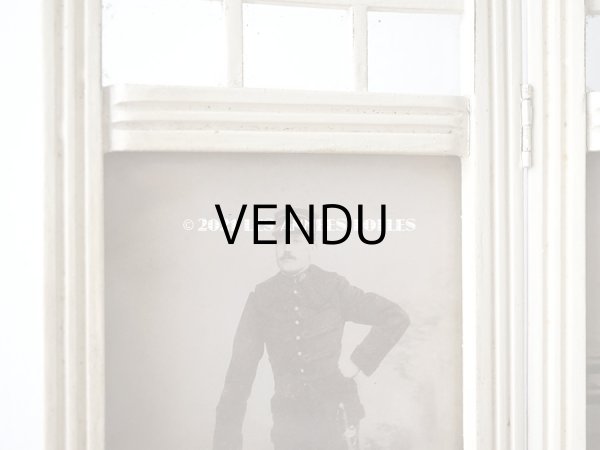 画像3: 1900年代 アンティーク 　リボンモチーフのフォトフレーム ダブル　折りたたみ式 (3)