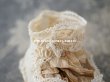 画像5: 1920年代 アンティーク 　水色のロココモチーフ付き ベビーシューズ  コード刺繍 (5)