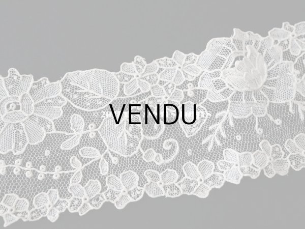 画像4: 新品同様 19世紀末 アンティーク ニードルレース ポワンドローズの付け襟 ポワンドガーズ 【ポワン・ド・ガーズ】 【ポワン・ド・ローズ】  (4)