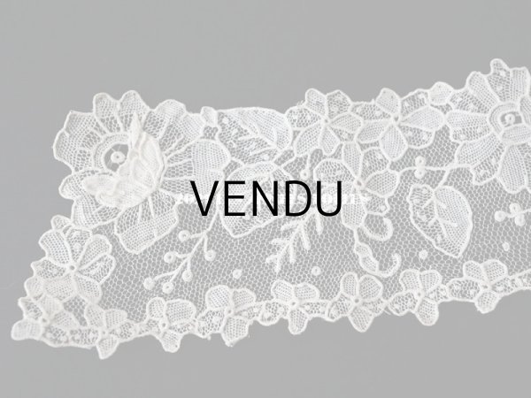 画像3: 新品同様 19世紀末 アンティーク ニードルレース ポワンドローズの付け襟 ポワンドガーズ 【ポワン・ド・ガーズ】 【ポワン・ド・ローズ】  (3)