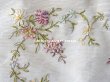 画像3: アンティーク リボン刺繍のパネル 薔薇　＆　ライラック　＆　勿忘草 (3)