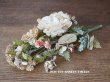 画像1: 19世紀末 アンティーク 　ウェディングブーケ 大きな薔薇 &　白菫　＆　赤詰草 ＆白詰草　結婚式 グローブ・ド・マリエ (1)