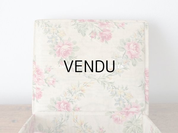 画像8: アンティーク カルトナージュボックス ピンクの薔薇のガーランド (8)