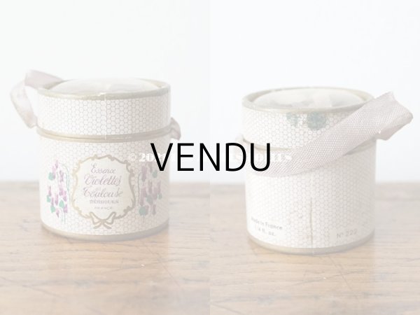 画像3: アンティーク とても小さな菫のパフュームボックス　＆　ボトル  ESSENCE VIOLETTES DE TOULOUSE - BERDOUES FRANCE - (3)