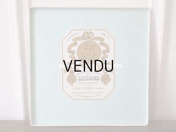 画像11: 未使用 アンティーク オリジナルボックス入り 結婚式のハンカチ モノグラム刺繍入り　手編みのヴァランシエンヌレース (11)