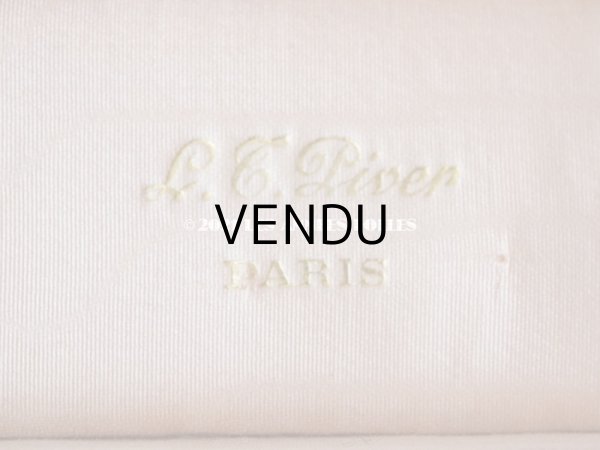 画像11: アンティーク 本革製 パフュームボックス 薔薇のガーランドの金彩入り - L.T.PIVER - (11)