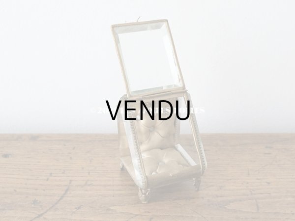 画像9: アンティーク 懐中時計 & ジュエリーボックス シャンパンゴールド & パウダーブルーのシルク製クッション (9)