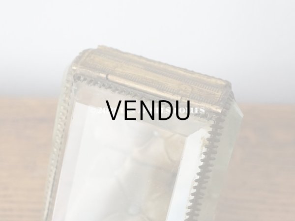 画像5: アンティーク 懐中時計 & ジュエリーボックス シャンパンゴールド & パウダーブルーのシルク製クッション (5)