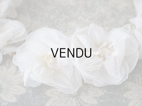 画像7: 1900年代 アンティーク 薔薇の布花のティアラ　ヘッドリース  (7)