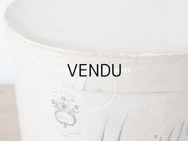 画像15: アンティーク ハットボックス - MAISON VILAIN - (15)