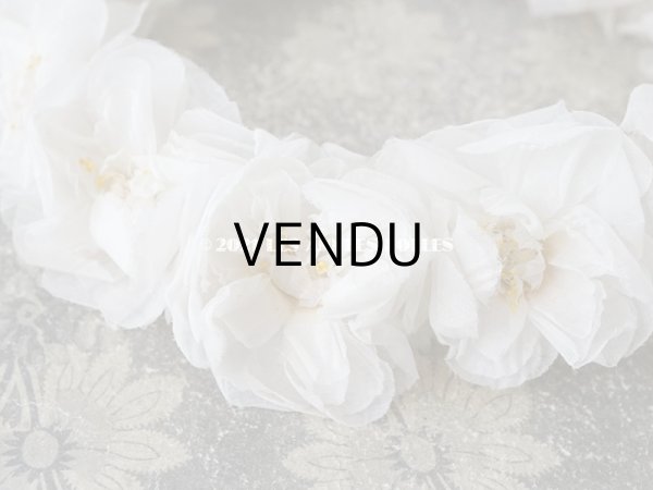 画像4: 1900年代 アンティーク 薔薇の布花のティアラ　ヘッドリース  (4)