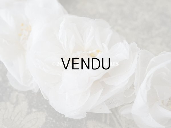 画像10: 1900年代 アンティーク 薔薇の布花のティアラ　ヘッドリース  (10)