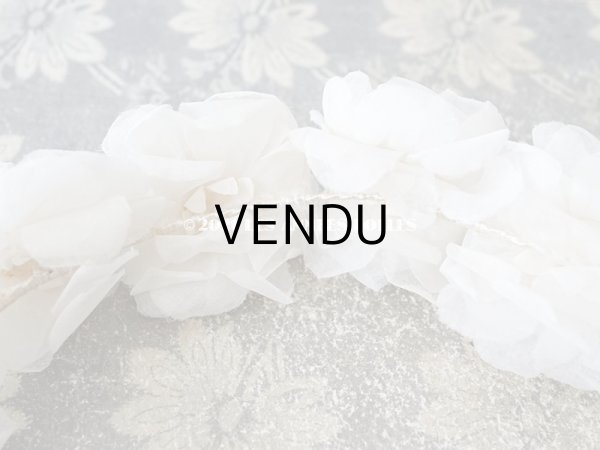 画像9: 1900年代 アンティーク 薔薇の布花のティアラ　ヘッドリース  (9)
