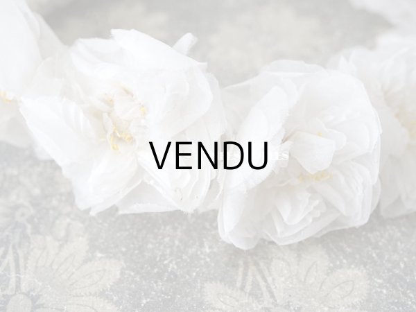 画像5: 1900年代 アンティーク 薔薇の布花のティアラ　ヘッドリース  (5)