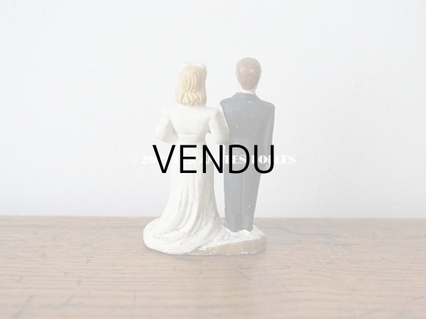 画像3: アンティーク マリアージュの石膏人形　ウェディング (3)