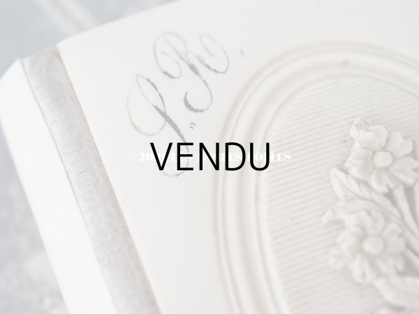 画像7: 1902年 アンティーク ミサ典書 イニシャル入り　花のメダイヨン イボワリヌ製 (7)