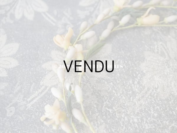 画像13: アンティークワックスフラワーのティアラ & ブーケのセット ウェディング 結婚式  (13)