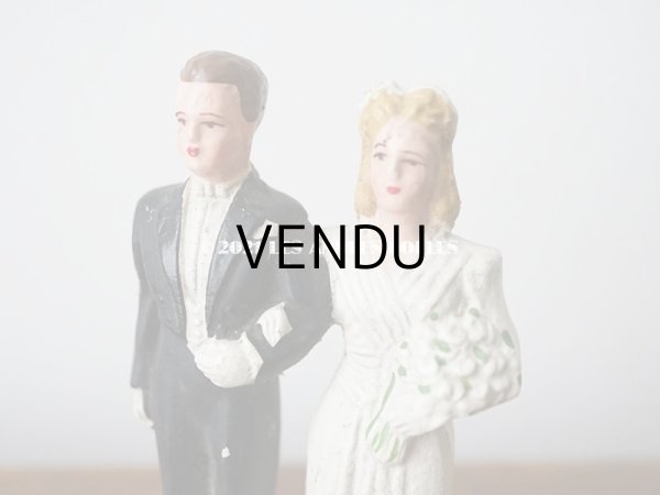 画像5: アンティーク マリアージュの石膏人形　ウェディング (5)