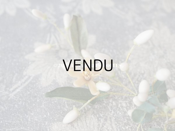 画像5: アンティークワックスフラワーのティアラ & ブーケのセット ウェディング 結婚式  (5)