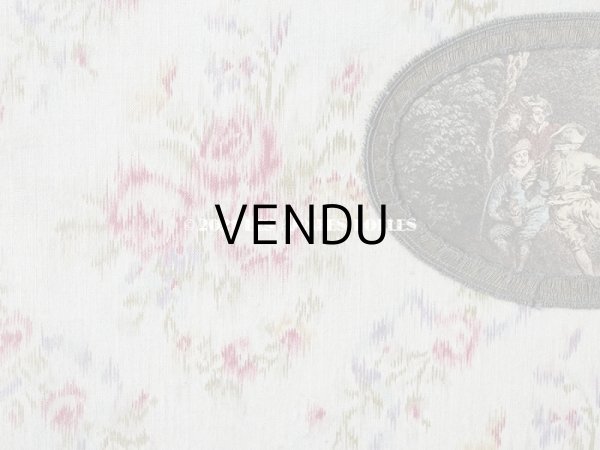 画像4: 1900年代 アンティーク 薄紫色のリボン & 薔薇のガーランド  カルトナージュボックス (4)