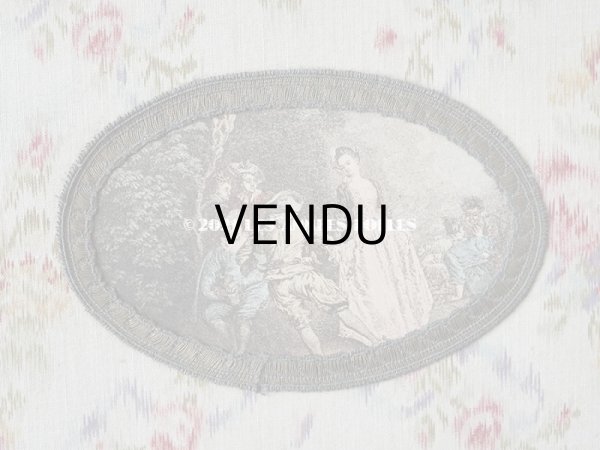 画像3: 1900年代 アンティーク 薄紫色のリボン & 薔薇のガーランド  カルトナージュボックス (3)