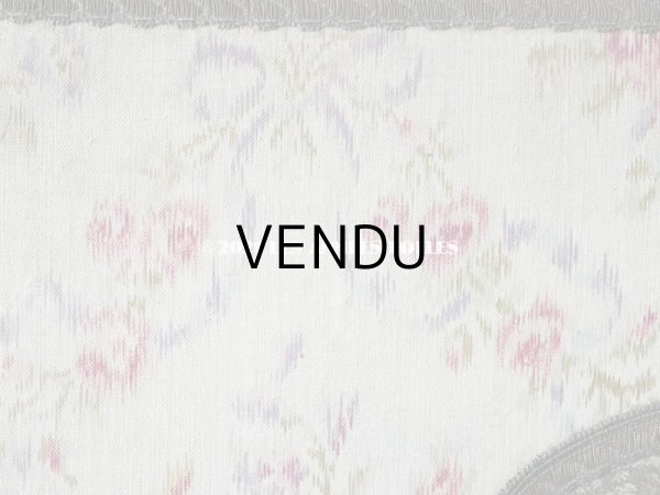 画像5: 1900年代 アンティーク 薄紫色のリボン & 薔薇のガーランド  カルトナージュボックス (5)