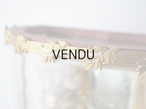 画像6: アンティーク グローブ・ド・マリエ 　淡いピンクオレンジ　ベルベットのクッション　 (6)