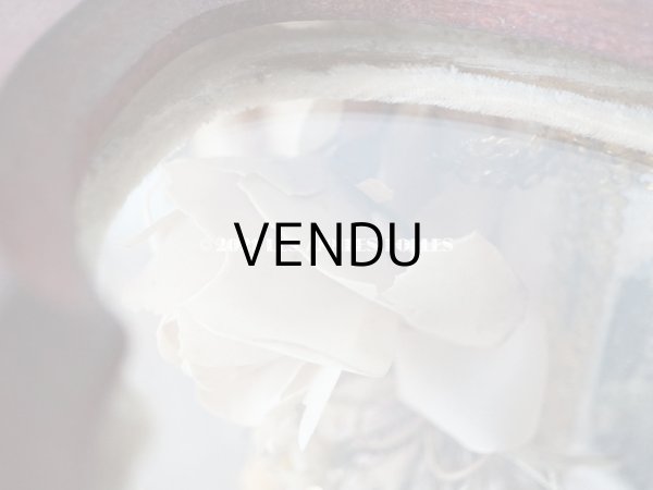 画像13: アンティーク グローブ・ド・マリエ 　淡いピンクオレンジ　ベルベットのクッション　 (13)