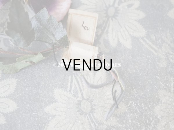 画像6: 1900年代 アンティーク パンジーの大きな布花 ラベル付  (6)