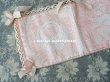 画像4: アンティーク 天使＆薔薇のハンキーケース 小さなポシェット ピンク フィレレース (4)